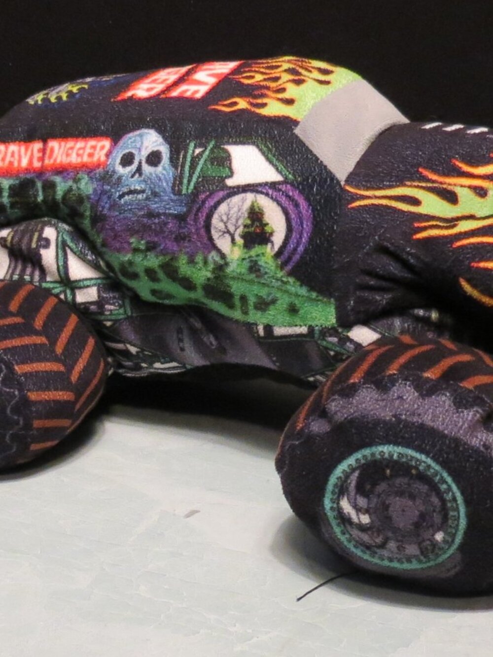 Monster Jam Grave Digger Plush Truck Soft Stuffed Plush Pillow Toy Truck 13”